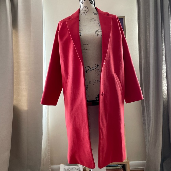 SUNCOO Paris Oversized Envelope Watermelon Coat Coat - Picture 9 of 12